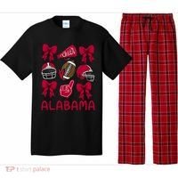 Football Coquette Bow Alabama Pajama Set thumb 0