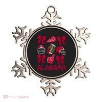 Football Coquette Bow Alabama Ornament thumb 0