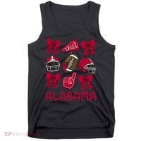 Football Coquette Bow Alabama Tank Top thumb 0