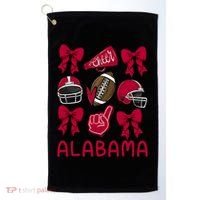 Football Coquette Bow Alabama Golf Towel thumb 0