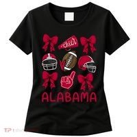Football Coquette Bow Alabama Women's T-Shirt thumb 0