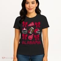 Football Coquette Bow Alabama Women's T-Shirt thumb 4