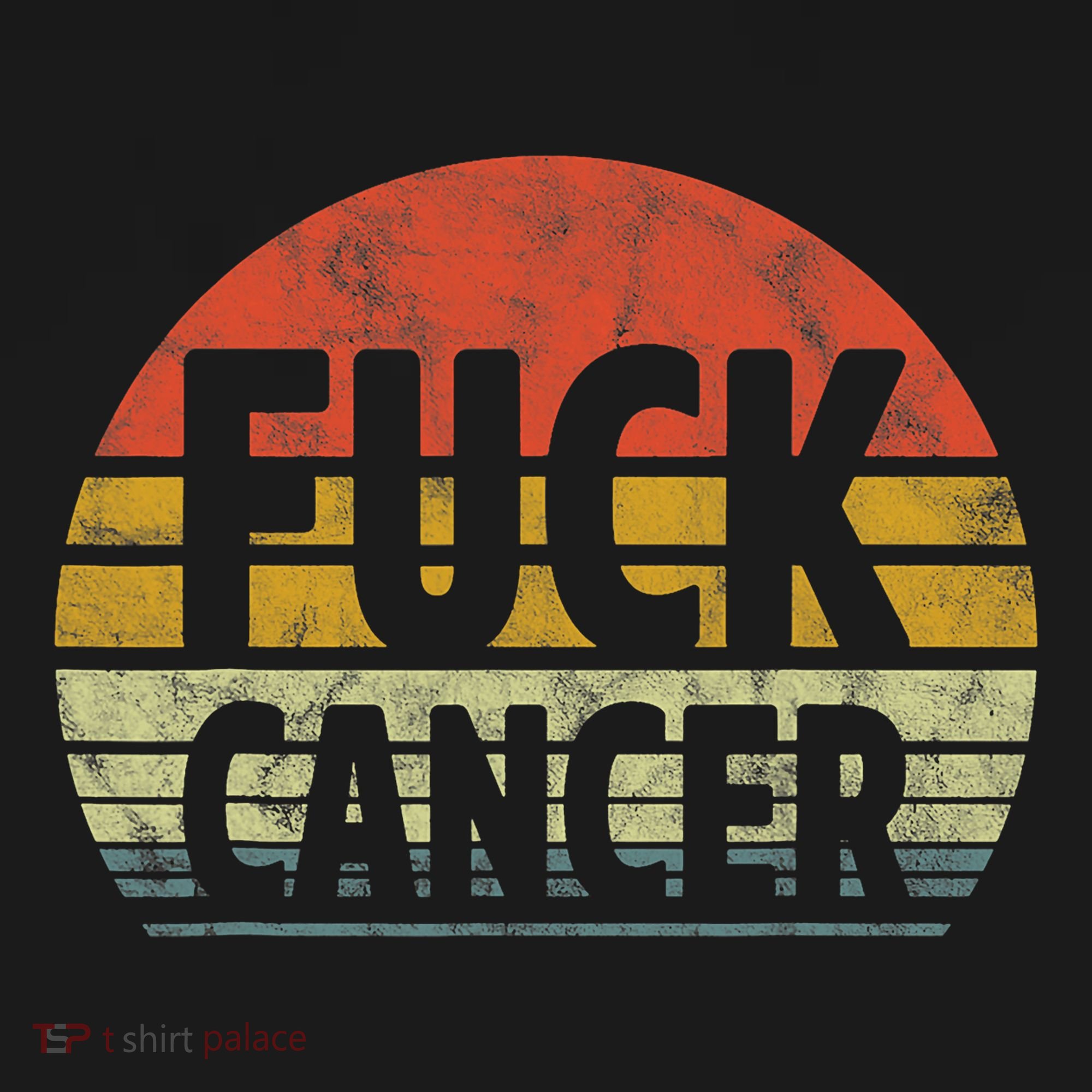 Fuck Cancer Breast Cancer Awareness Gift Retro Distressed Women's Tank Top