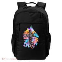 Faith Cross Butterfly With Flowers Backpack thumb 0