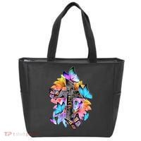 Faith Cross Butterfly With Flowers Tote Bag thumb 0