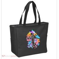 Faith Cross Butterfly With Flowers Tote Bag thumb 2