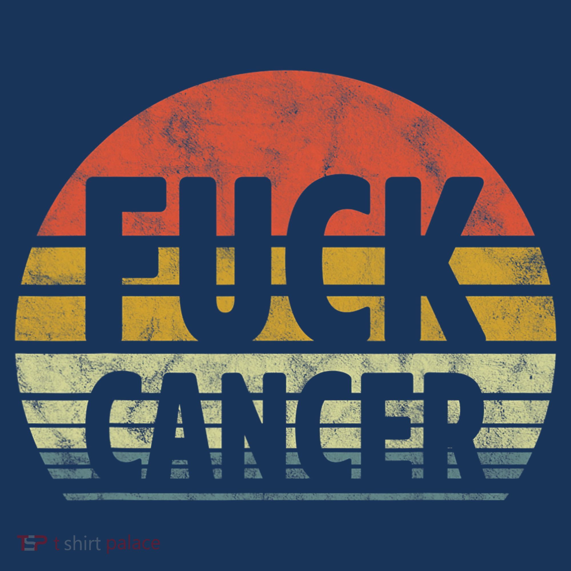 Fuck Cancer Breast Cancer Awareness Gift Retro Distressed T-Shirt