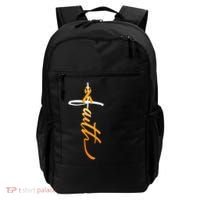 Faith Christian Cross Orange Ribbon MS Awareness Backpack thumb 0