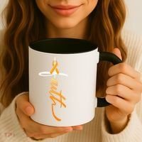 Faith Christian Cross Orange Ribbon MS Awareness Coffee Mug thumb 3