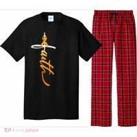 Faith Christian Cross Orange Ribbon MS Awareness Pajama Set thumb 0