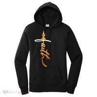 Faith Christian Cross Orange Ribbon MS Awareness Women's Hoodie thumb 0