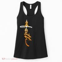 Faith Christian Cross Orange Ribbon MS Awareness Women's Tank Top thumb 0