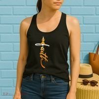 Faith Christian Cross Orange Ribbon MS Awareness Women's Tank Top thumb 2