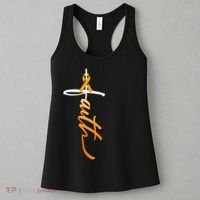 Faith Christian Cross Orange Ribbon MS Awareness Women's Tank Top thumb 3