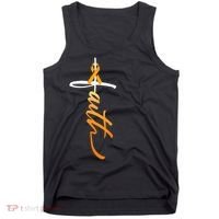 Faith Christian Cross Orange Ribbon MS Awareness Tank Top thumb 0