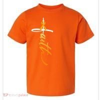 Faith Christian Cross Orange Ribbon MS Awareness Toddler T-Shirt thumb 0