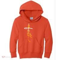 Faith Christian Cross Orange Ribbon MS Awareness Kids Hoodie thumb 0
