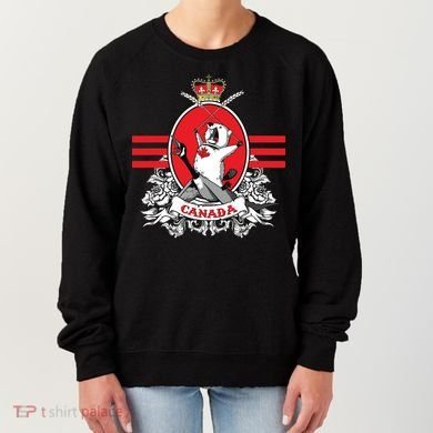 Funny Country Canada Screaming Beaver Mable Leaf Canadian Women's Sweatshirt