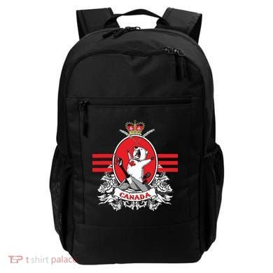 Funny Country Canada Screaming Beaver Mable Leaf Canadian Backpack