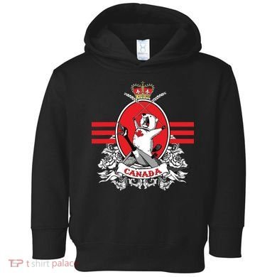 Funny Country Canada Screaming Beaver Mable Leaf Canadian Toddler Hoodie