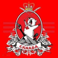Funny Country Canada Screaming Beaver Mable Leaf Canadian Santa Hat thumb 1