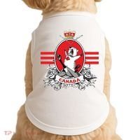 Funny Country Canada Screaming Beaver Mable Leaf Canadian Doggie Tank thumb 0