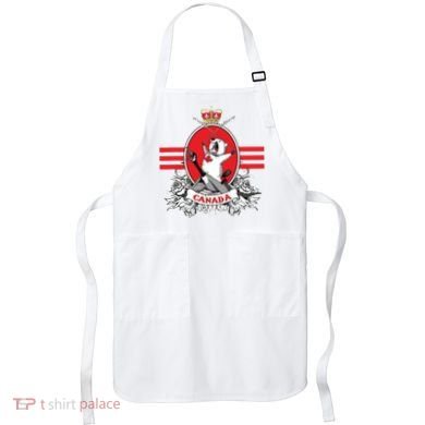 Funny Country Canada Screaming Beaver Mable Leaf Canadian Apron