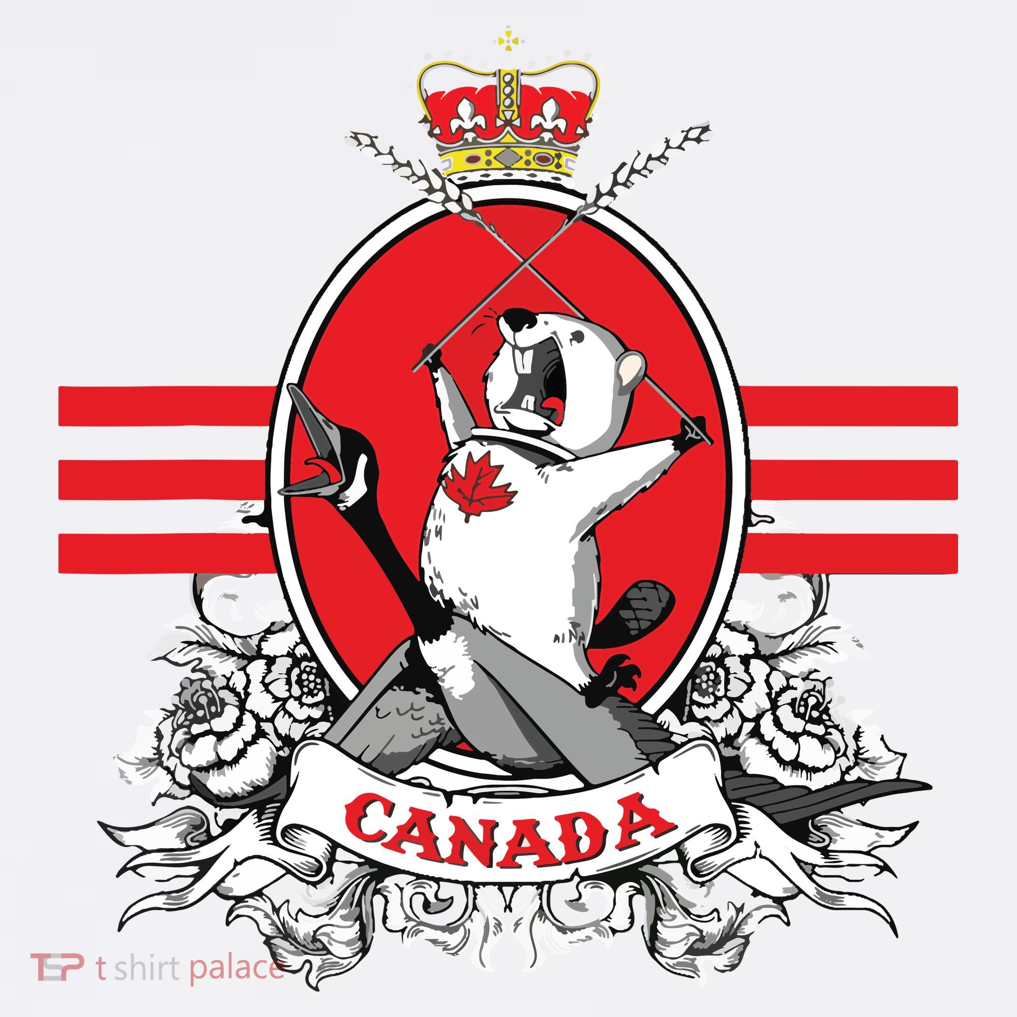 Funny Country Canada Screaming Beaver Mable Leaf Canadian Sweatshirt