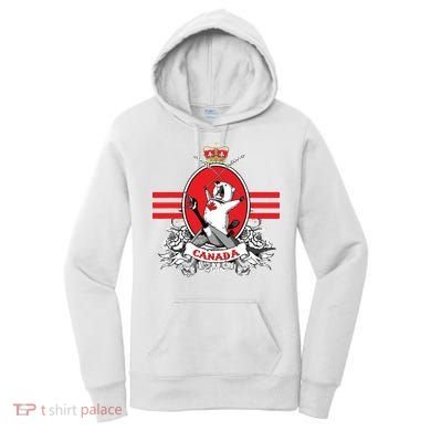 Funny Country Canada Screaming Beaver Mable Leaf Canadian Women's Hoodie