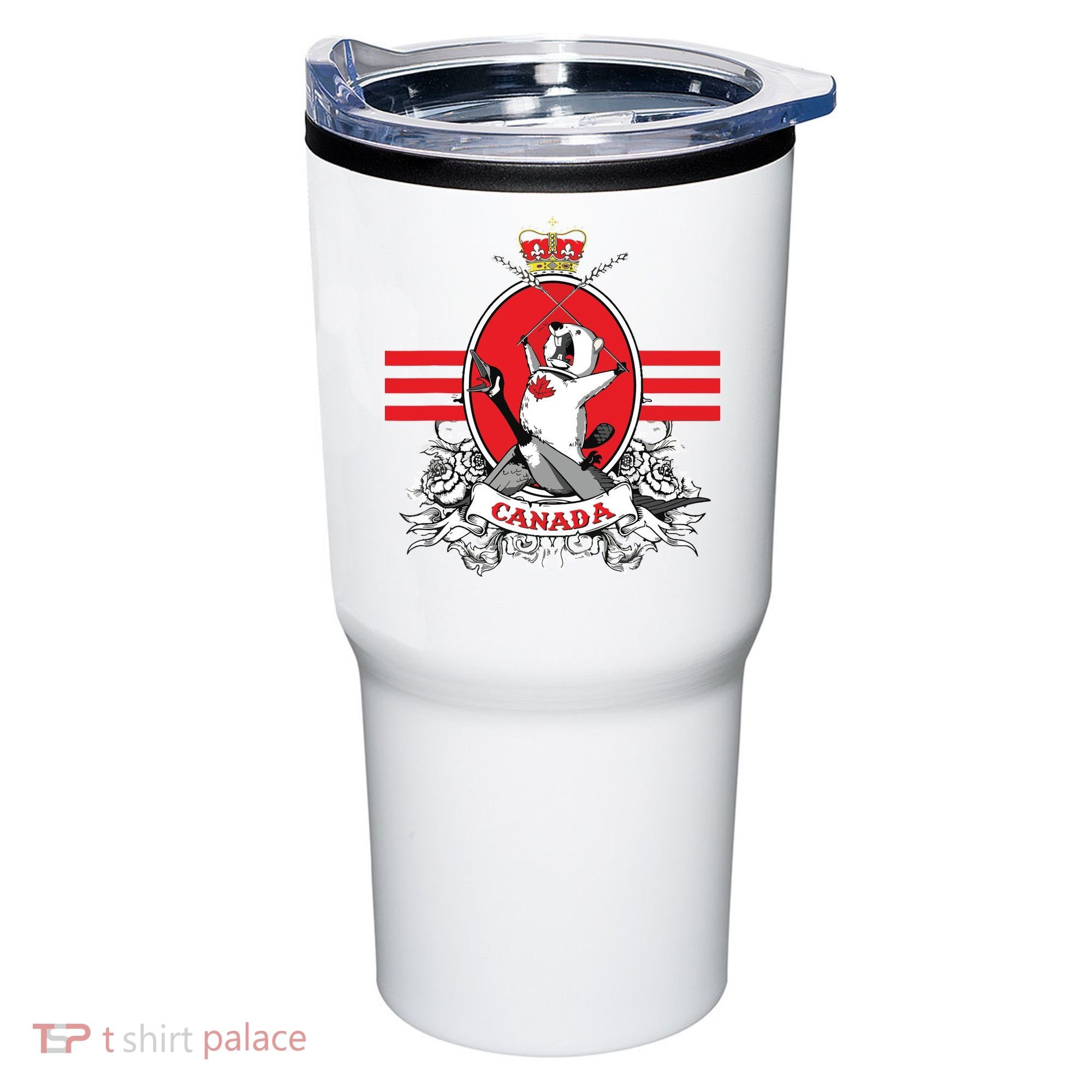 Funny Country Canada Screaming Beaver Mable Leaf Canadian Tumbler