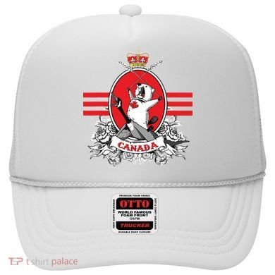 Funny Country Canada Screaming Beaver Mable Leaf Canadian Hat
