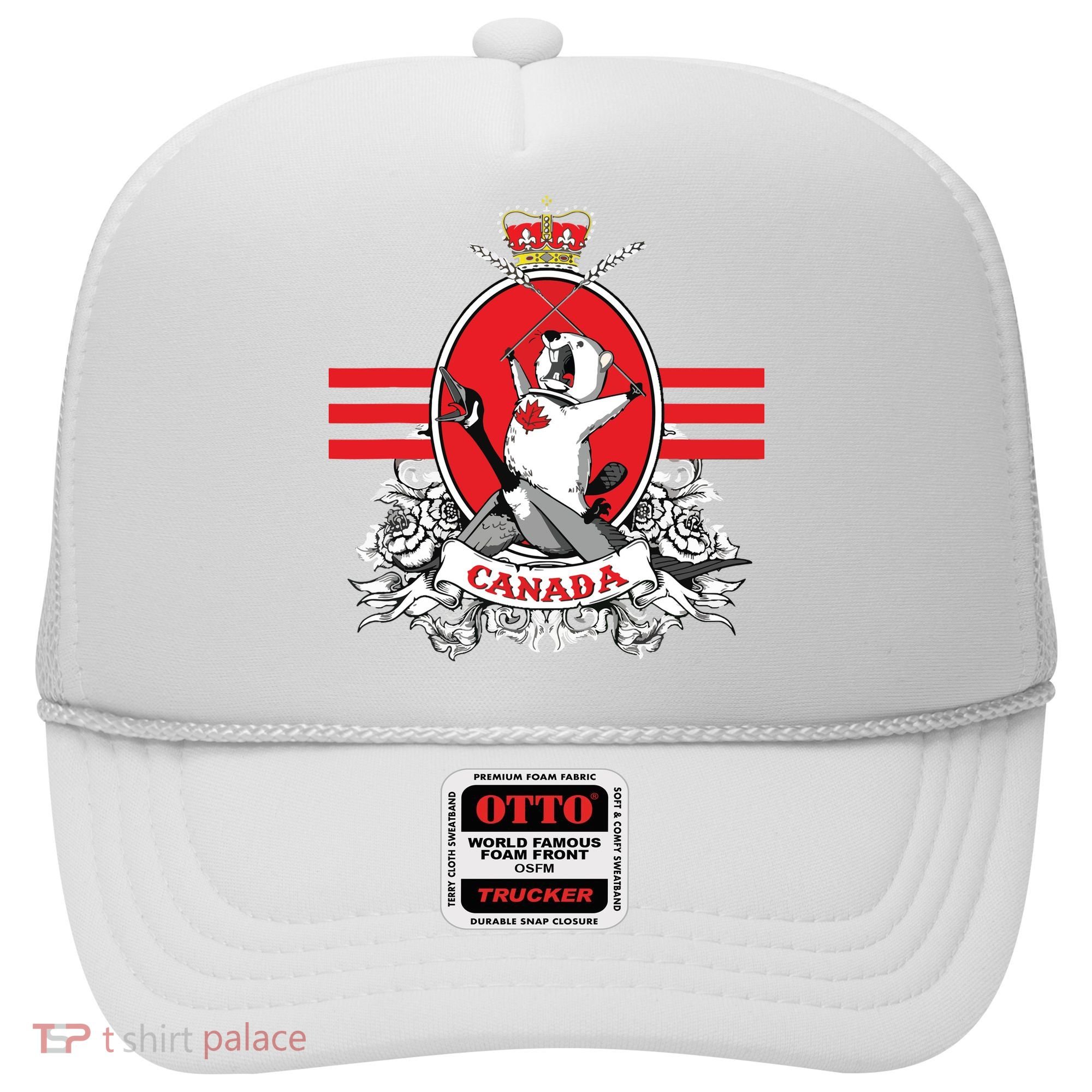 Funny Country Canada Screaming Beaver Mable Leaf Canadian Hat