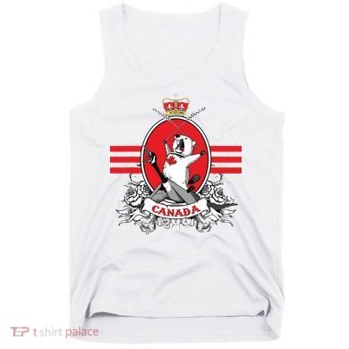 Funny Country Canada Screaming Beaver Mable Leaf Canadian Tank Top