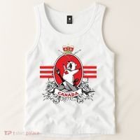 Funny Country Canada Screaming Beaver Mable Leaf Canadian Tank Top thumb 2