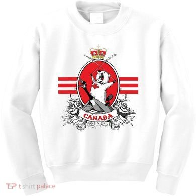 Funny Country Canada Screaming Beaver Mable Leaf Canadian Kids Sweatshirt