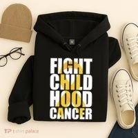 Fight Childhood Cancer Awareness Hoodie thumb 4