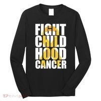 Fight Childhood Cancer Awareness Long Sleeve Shirt thumb 0