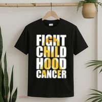 Fight Childhood Cancer Awareness T-Shirt thumb 2