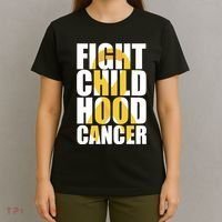 Fight Childhood Cancer Awareness T-Shirt thumb 4