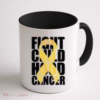 Fight Childhood Cancer Awareness Coffee Mug thumb 1