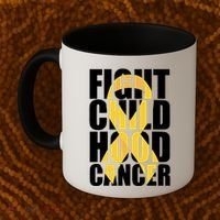 Fight Childhood Cancer Awareness Coffee Mug thumb 2
