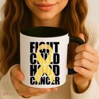 Fight Childhood Cancer Awareness Coffee Mug thumb 3