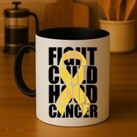 Fight Childhood Cancer Awareness Coffee Mug thumb 4
