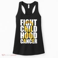 Fight Childhood Cancer Awareness Women's Tank Top thumb 0