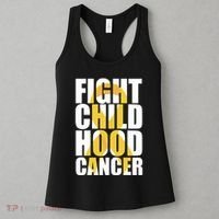 Fight Childhood Cancer Awareness Women's Tank Top thumb 3