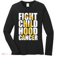 Fight Childhood Cancer Awareness Women's Long Sleeve Shirt thumb 0