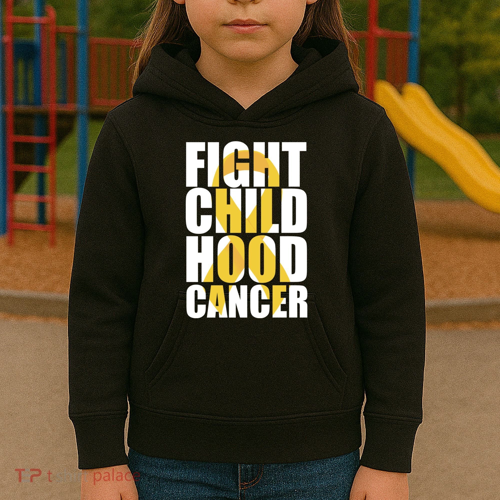 Fight Childhood Cancer Awareness Kids Hoodie