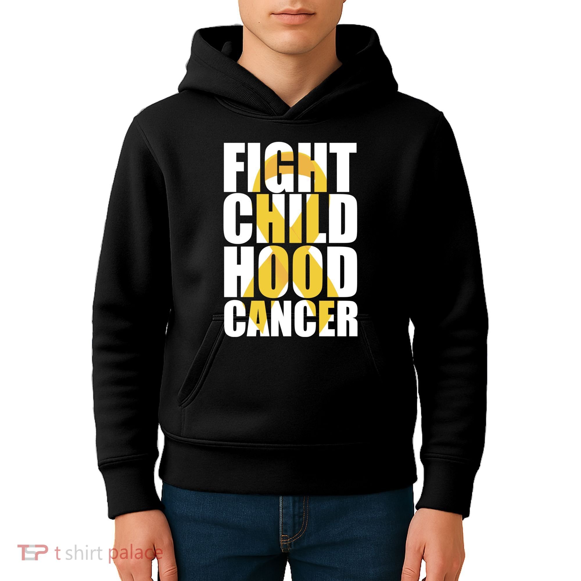 Fight Childhood Cancer Awareness Kids Hoodie