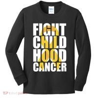 Fight Childhood Cancer Awareness Kids Long Sleeve Shirt thumb 0