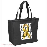 Fight Childhood Cancer Awareness Tote Bag thumb 2